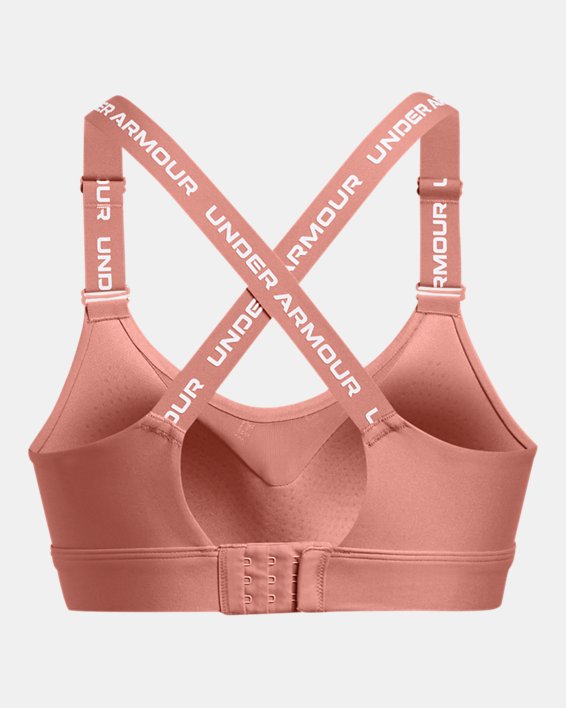 Women's UA Infinity 2.0 High Sports Bra in Pink image number 5